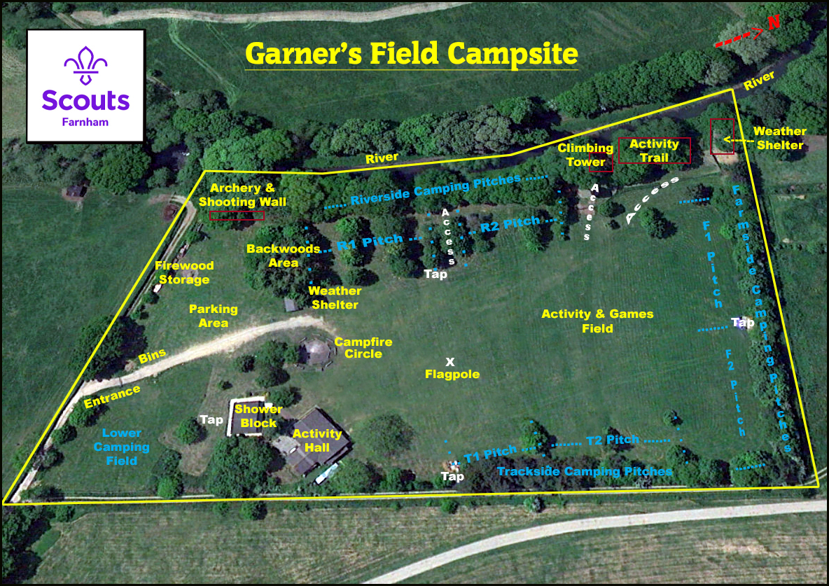 Garners Field Layout June 19 Farnham Scouting